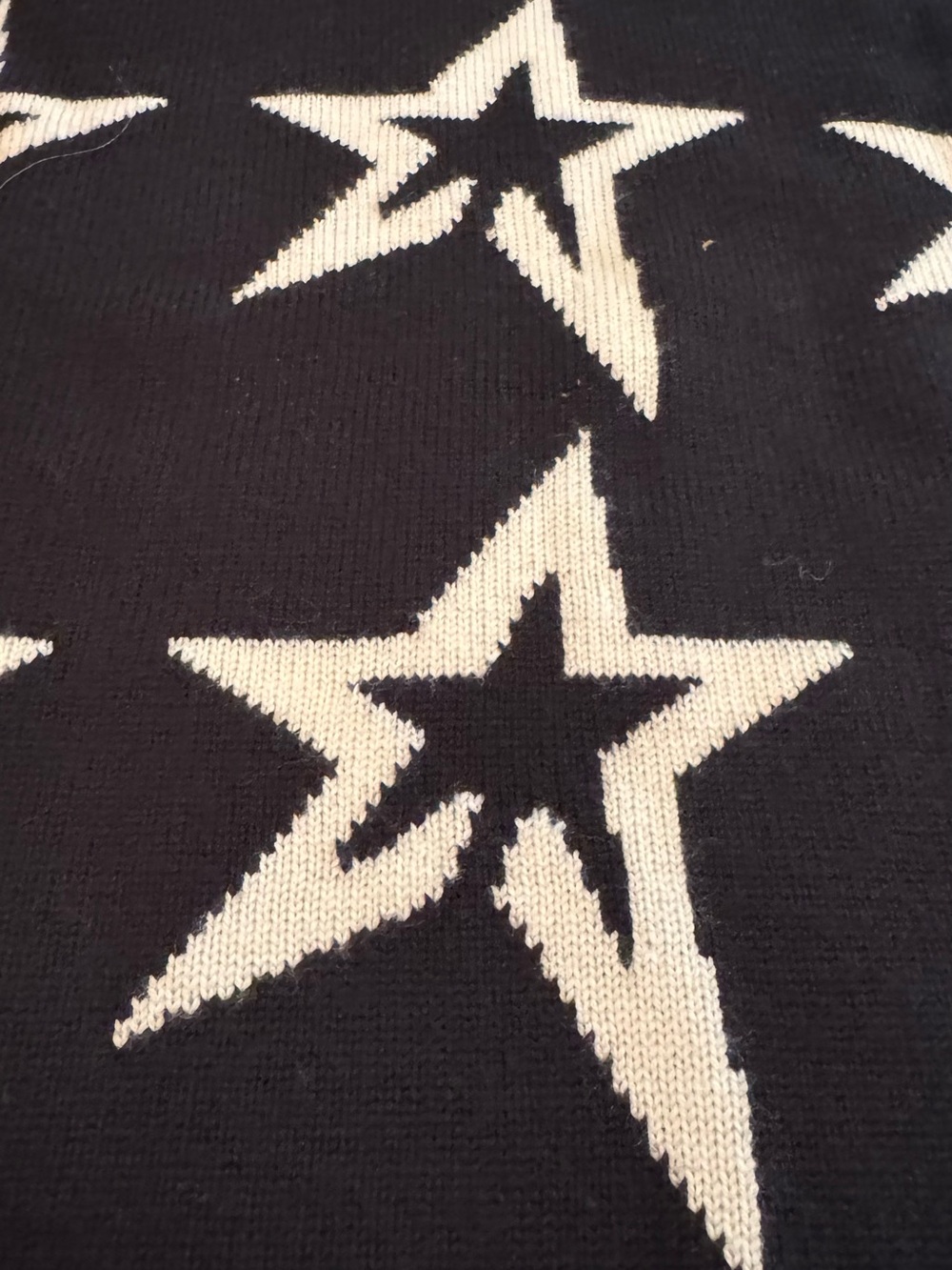 Perfect Moment Star Dust Sweater in Black & Snow White Star - Picture 6 of 9